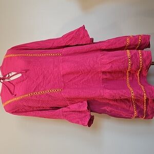 Scoop NYC Women’s size L lace trimmed flare mini dress